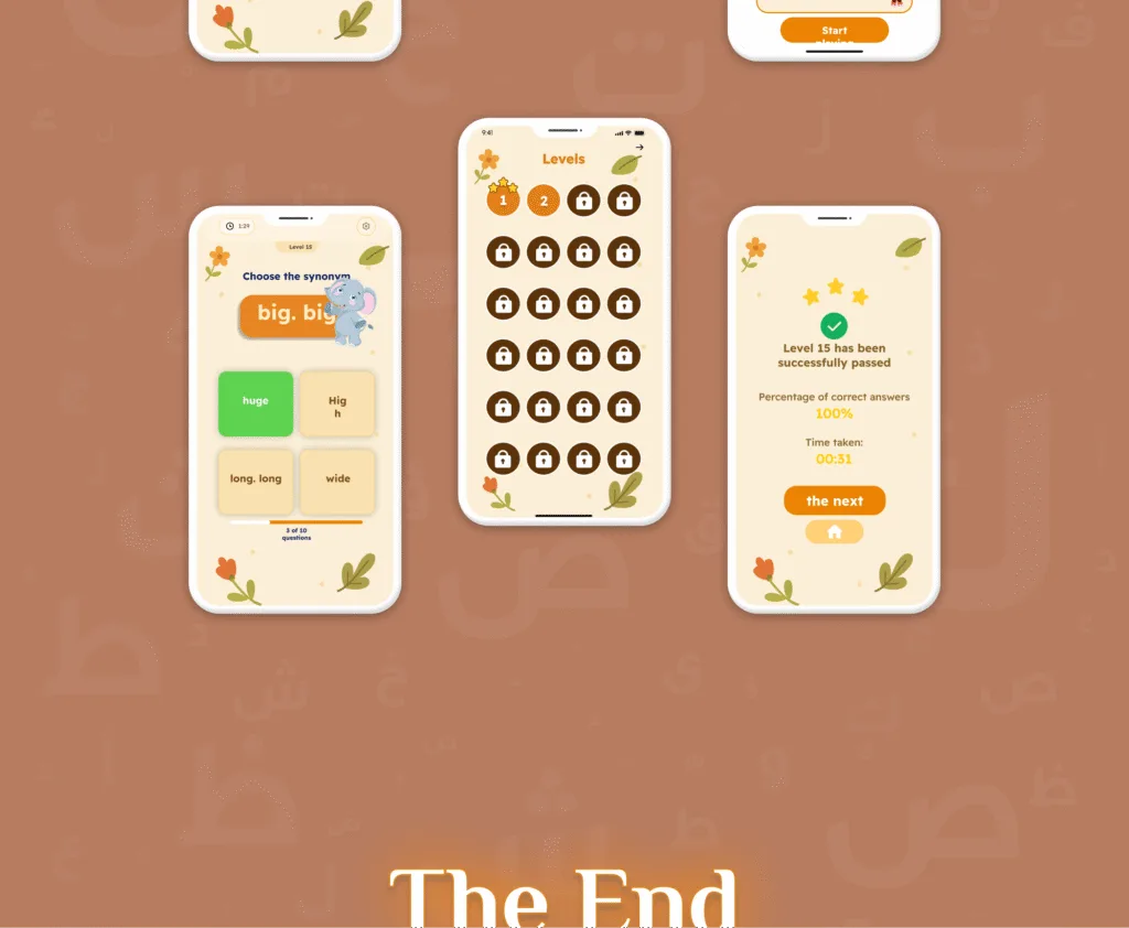 Screenshots from the Game Interface