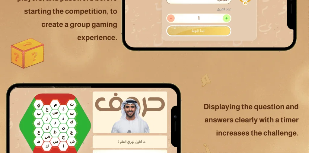 Screenshot of the Question Page from the Horof Game